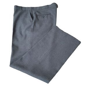 Botany 500 Mens Size 40x32 Grey Flat Front Straight Leg Dress Pants RN# 10662